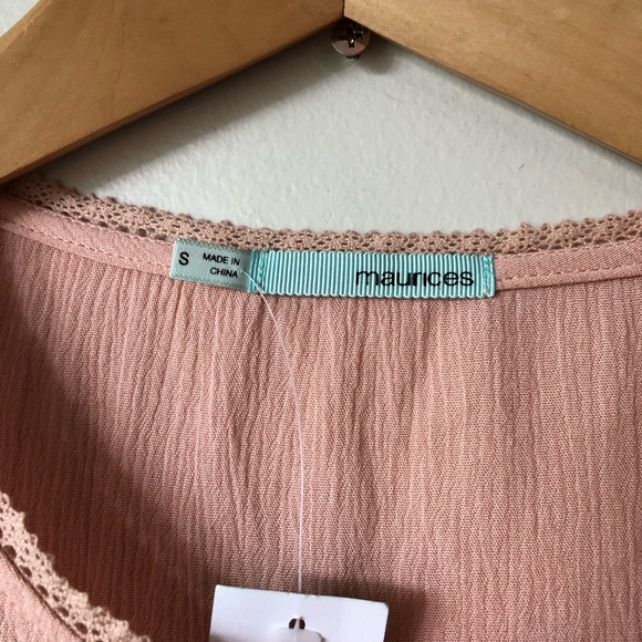 Maurices |  Sleeveless Blush Pink Rayon Top - Picture 4 of 11